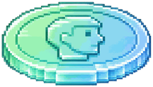 Green-blue coin