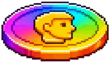 A prismatic coin